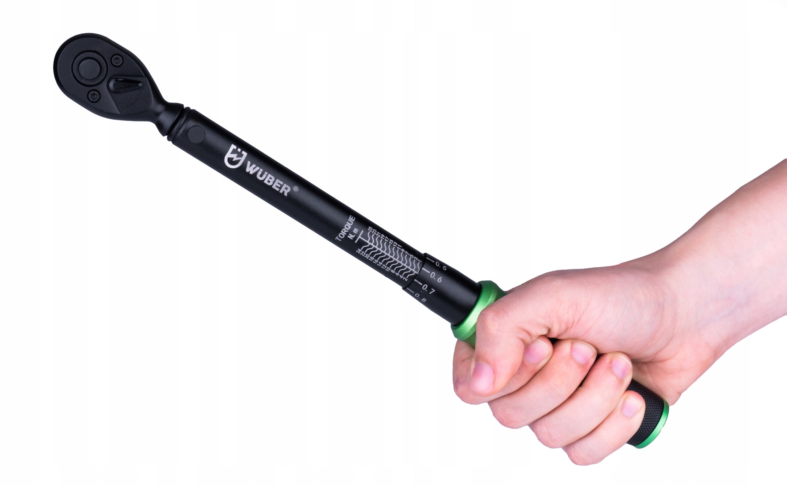 TORQUE WRENCH 1/4" WITH LOCK 1-25NM COMPLIANCE WITH ISO 6789 CRV CASE Product weight with unit packaging 0.478 kg
