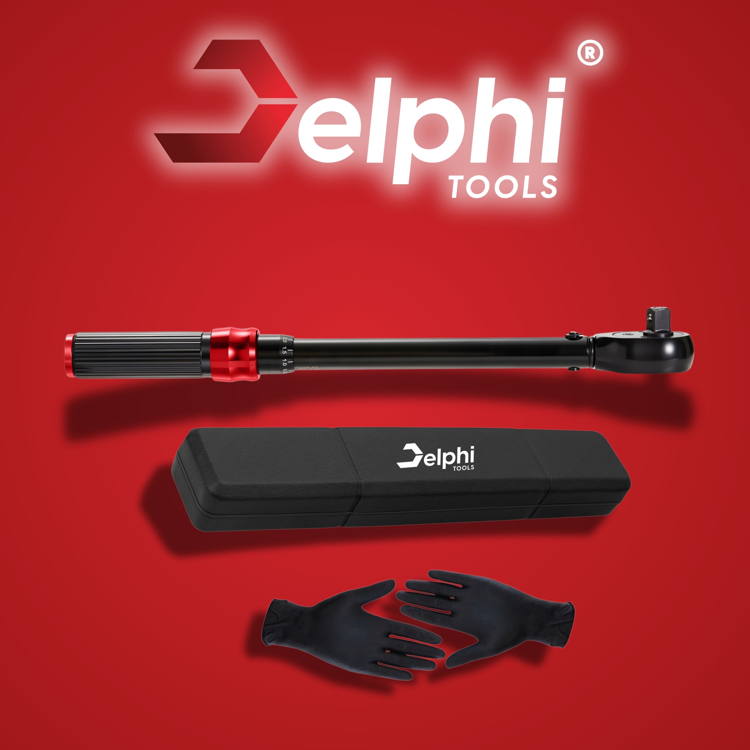 TORQUE WRENCH 3/8 10-60Nm CrMO &CrV WITH LOCK CALIBRATION CERTIFICATE Brand Delphi tools