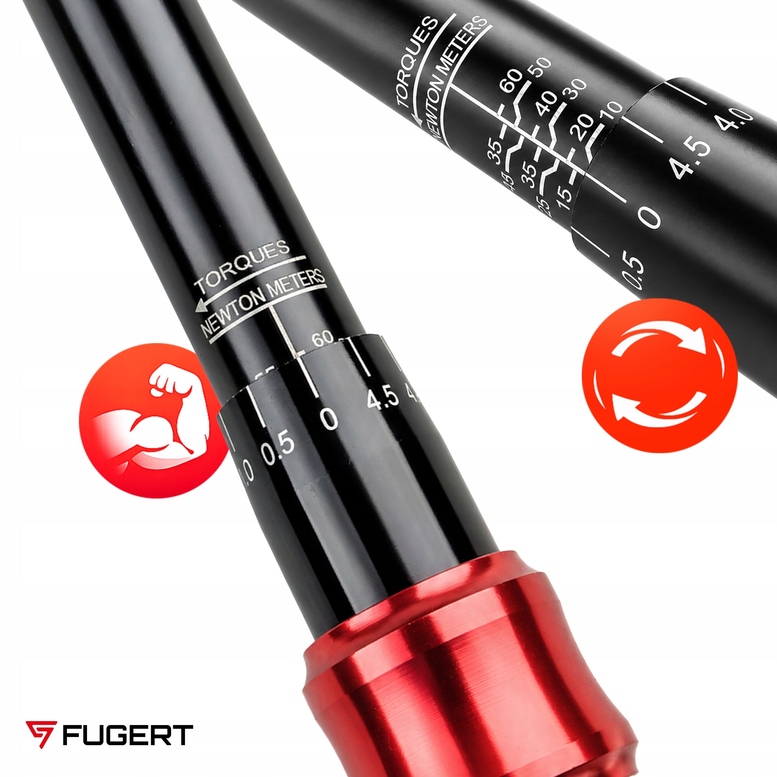 TORQUE WRENCH 3/8" 10-60Nm SET WITH CAPS CALIBRATION CERTIFICATE Brand FUGERT