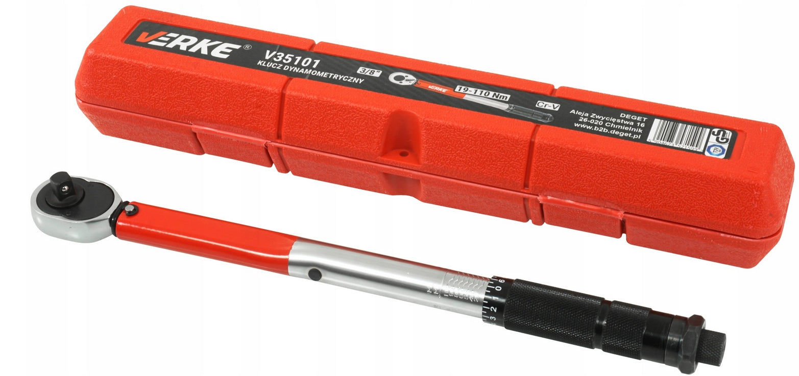 TORQUE WRENCH FOR WHEELS 3/8 370 mm 19 -110 Nm Brand Verke