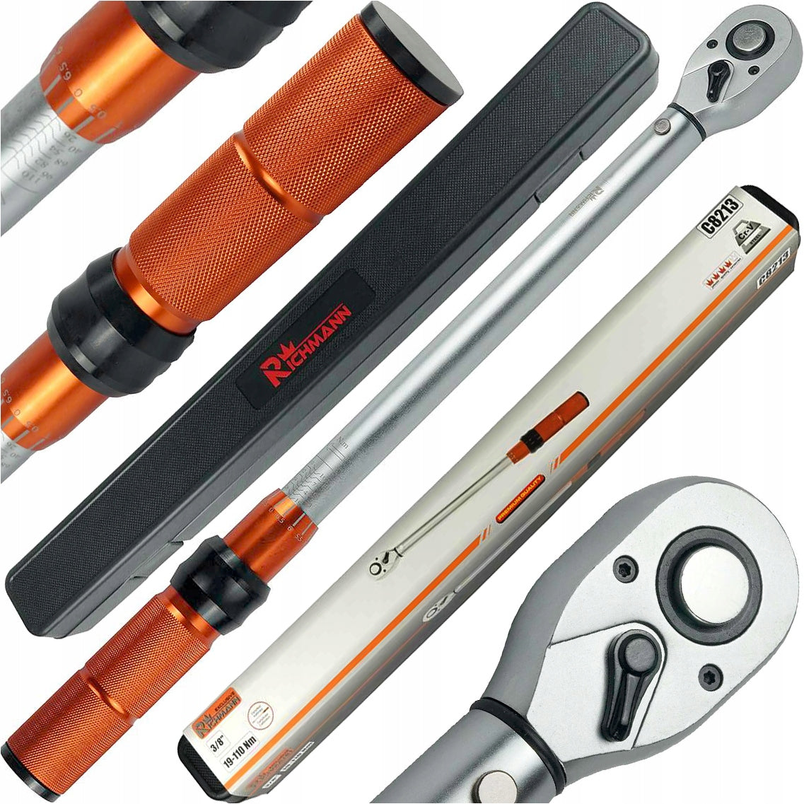 TORQUE WRENCH TWO-WAY 3/8' 19-110NM WITH CALIBRATION CERTIFICATE