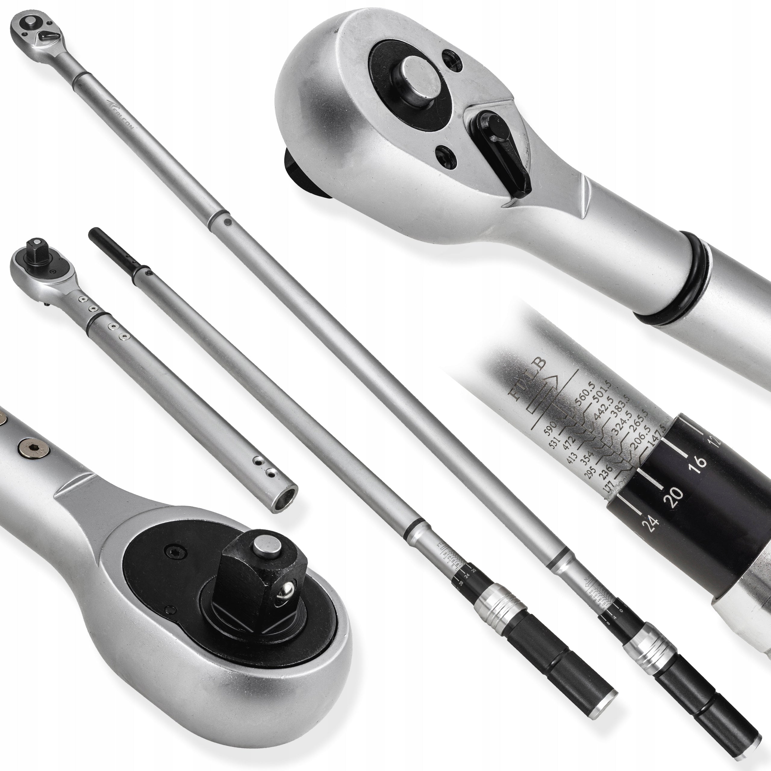 TORQUE WRENCH WITH LOCK CALIBRATION CERTIFICATE 200-800Nm 3/4" 1215MM