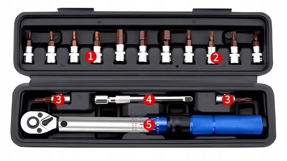 TORQUE WRENCH WITH RATCHET 1/4 TWO-WAY 2-24NM ANASADKI 15 EL. Packaging status original