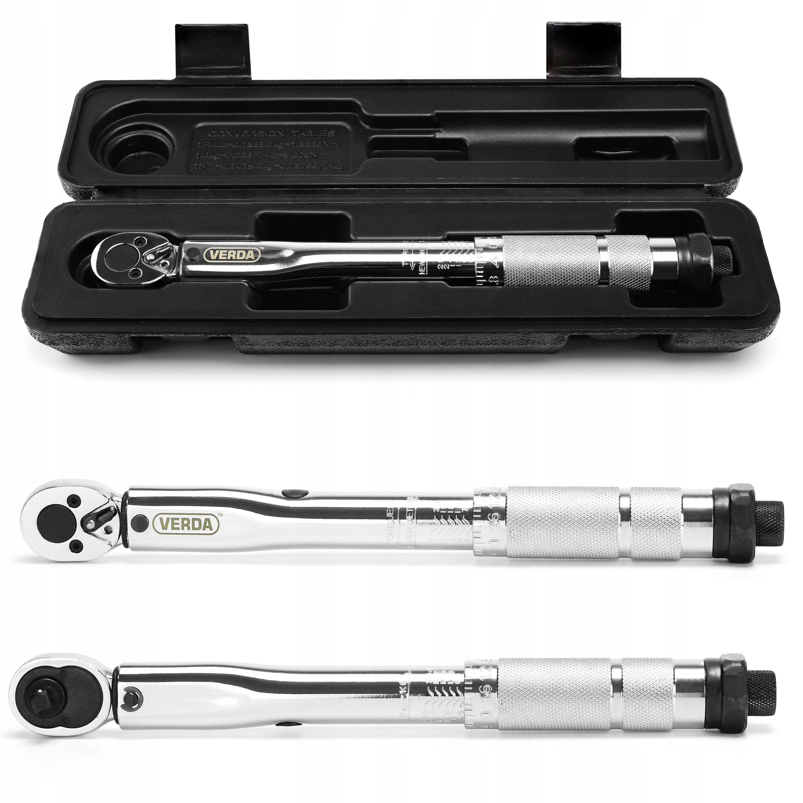 TORQUE WRENCH for Candles 1/4" 5-25Nm + Case SUITCASE VERDA Product weight with unit packaging 3 kg