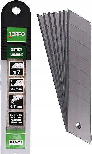 TORRO KNIFE BROKEN BLADE 25mm INTERCHANGEABLE KNIFE CARTRIDGE SPARE TAPE KNIFE ., Brand Torro