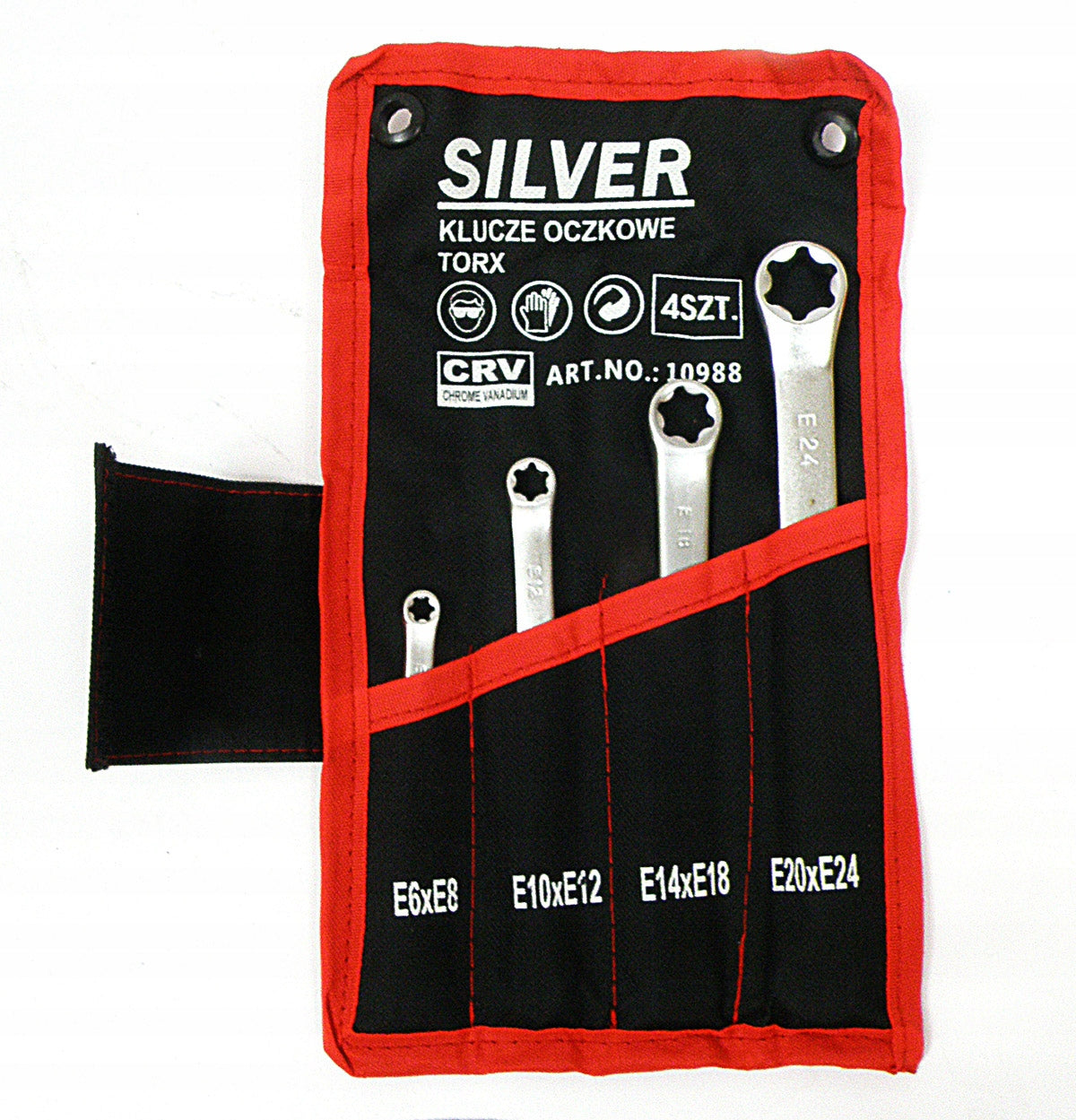 TORX FLAT EYE WRENCHES 4 ELEMENTS E6-E24 SHEET SOLID DURABLE Brand no brand