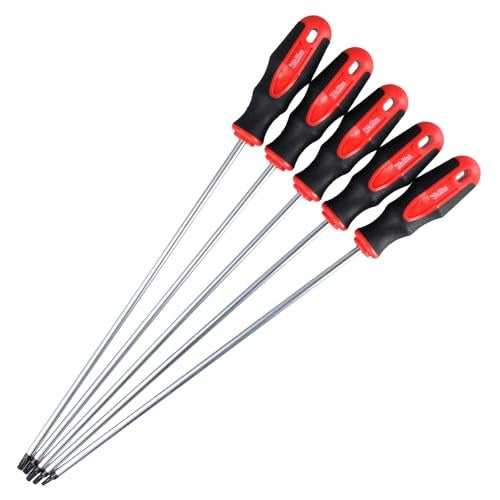 TORX SCREWDRIVERS SET OF 5 PCS ALLOY STEEL LONG 410MM FOR WORKSHOP Brand no brand
