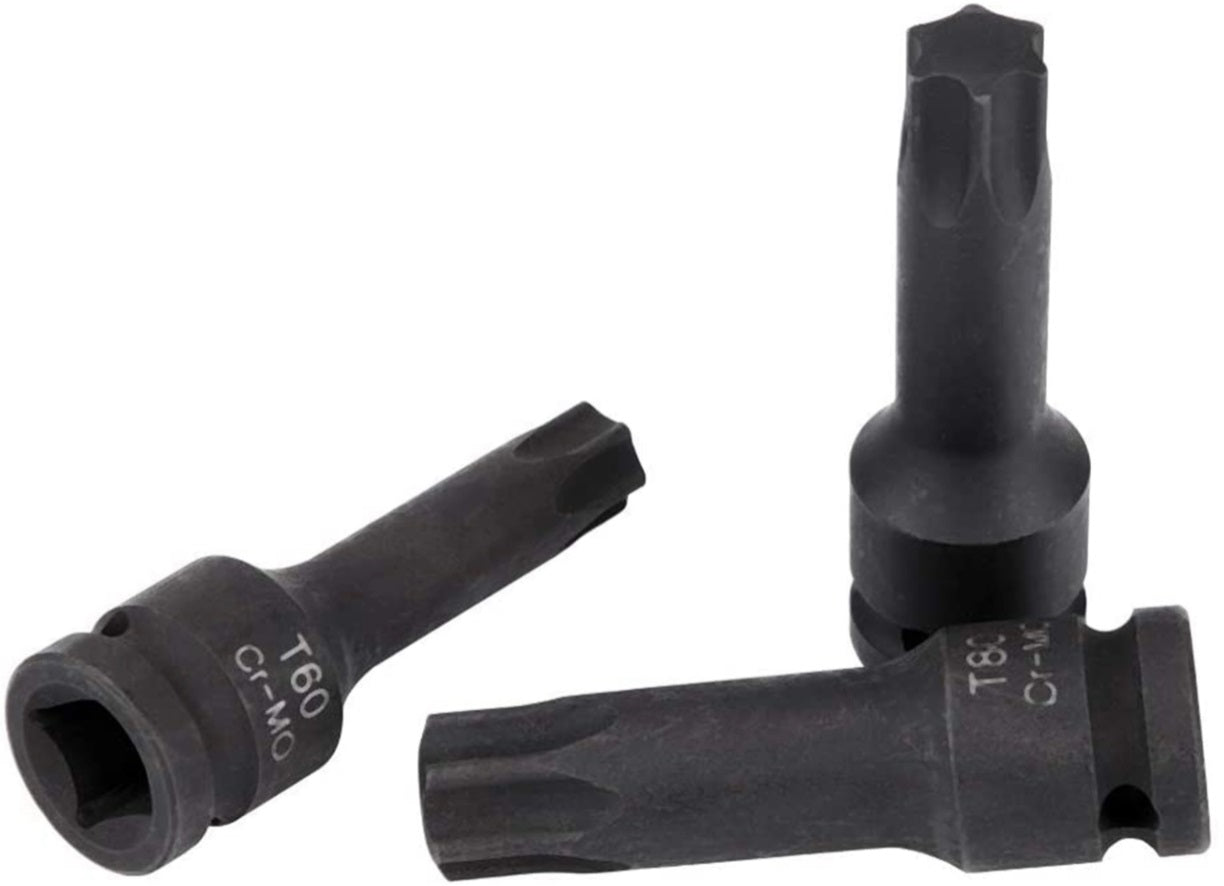 TORX SHANK WRENCHES 1/2 T30-T80 CAPS 78 MM 8 EL Brand no brand