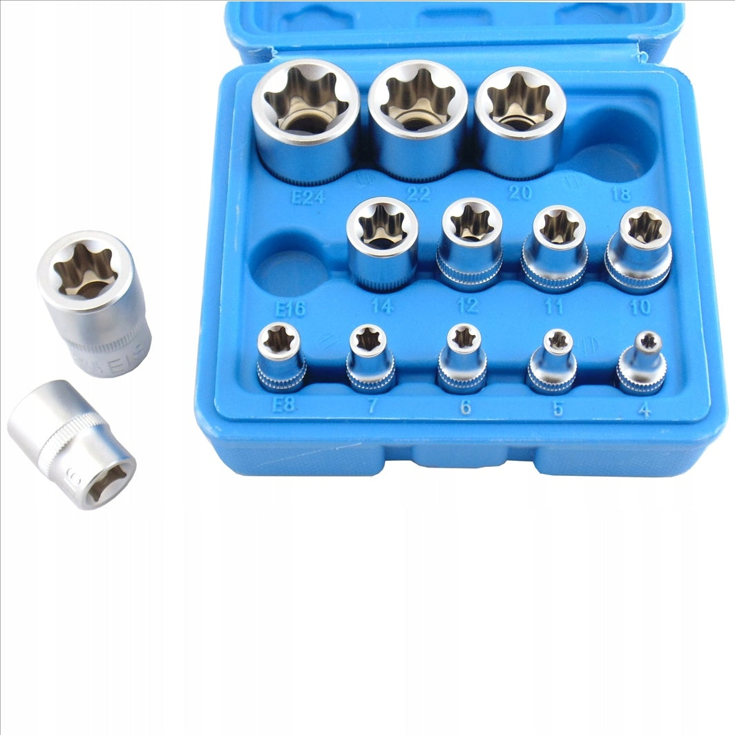 TORX SOCKET WRENCHES INNER KEY CAP E4-E24 1/2, 1/4, 3/8 Manufacturer code FT-1727