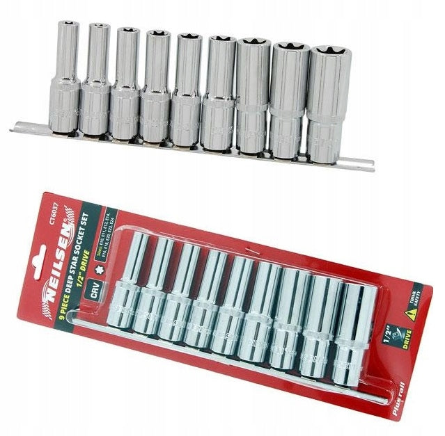 TORX WRENCHES LONG E10-E24 1/2 SET OF KEYS TORXE CRV NEILSEN Manufacturer code CT6037