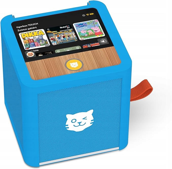 TOUCH PLUS Tigerbox Streaming Box Speaker Kids Player, Blue