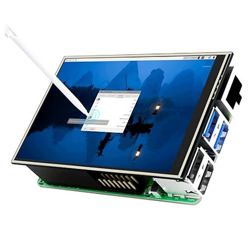 TOUCH SCREEN 3 5 INCH RASPBERRY PI 480X320 MONITOR WITH STYLUS steel