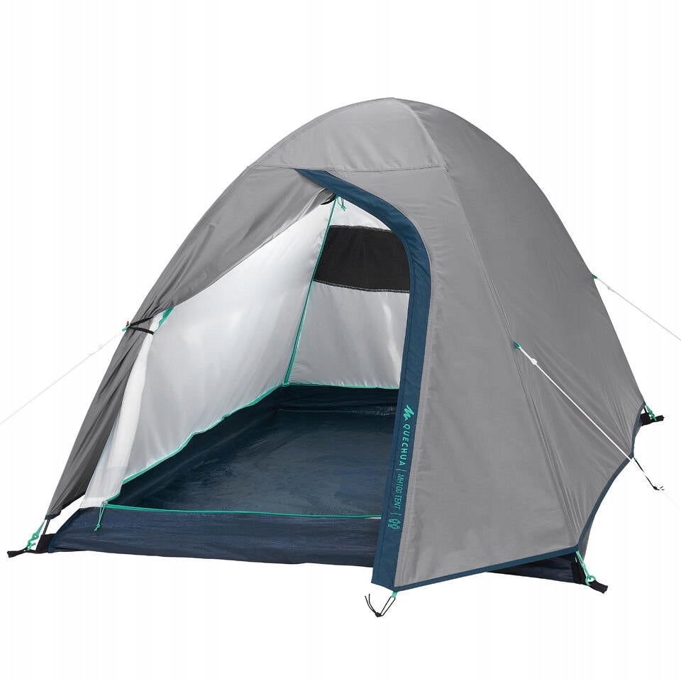 TOURIST CAMPING TENT QUECHUA MH100 DOUBLE GREY Packaging status original