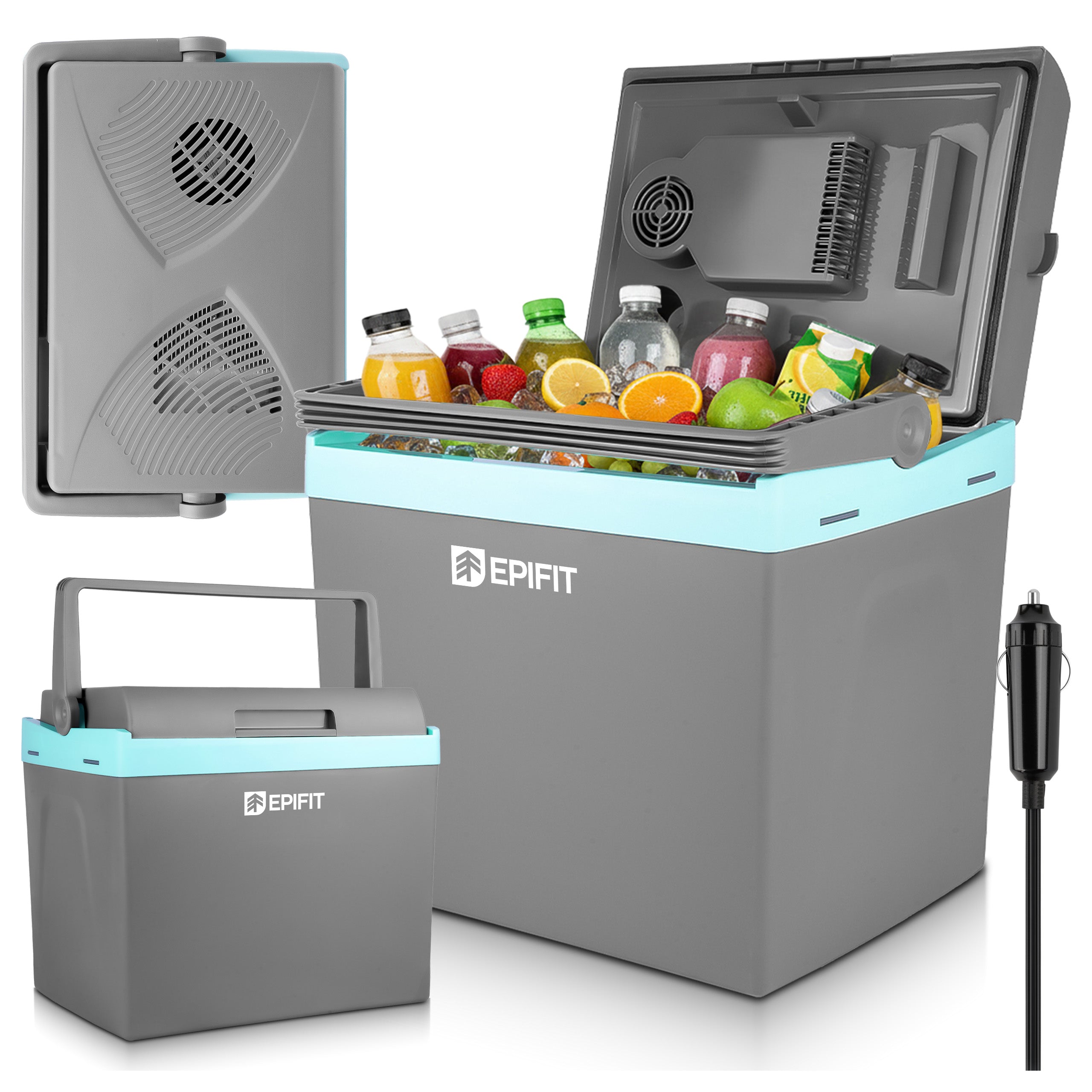 TOURIST CAR REFRIGERATOR 25L PORTABLE COOLING HEATING 12V/230V