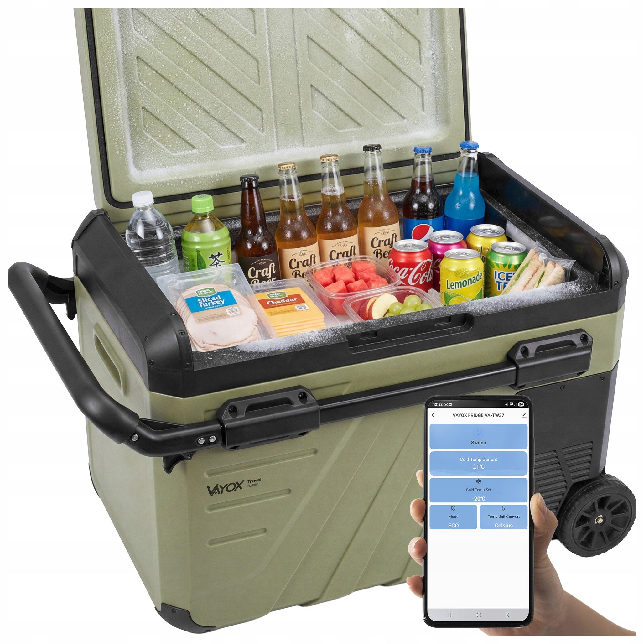 TOURIST COMPRESSOR FRIDGE 12/24/230V CAR FREEZER 35 VAYOX
