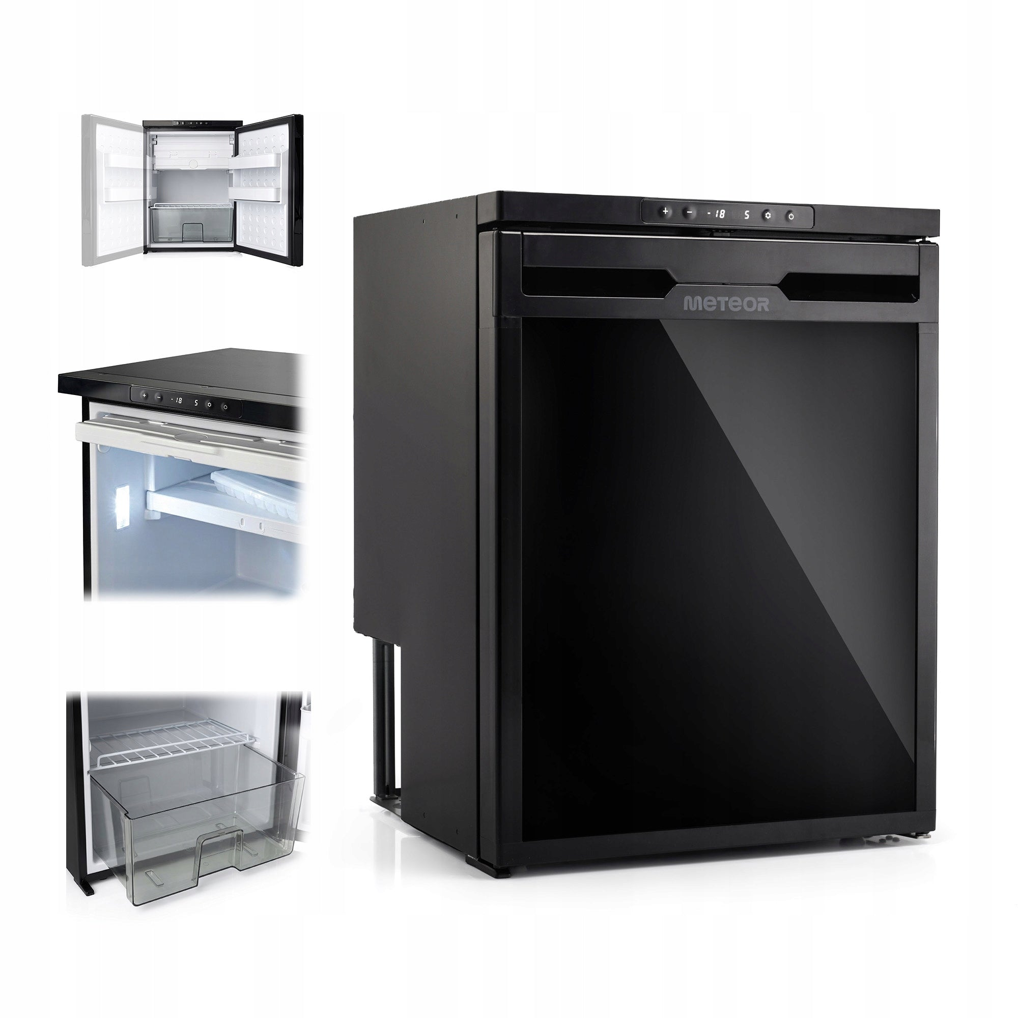 TOURIST COMPRESSOR REFRIGERATOR FOR BUILT-IN YACHT MOTORHOME CR65X 58,4l