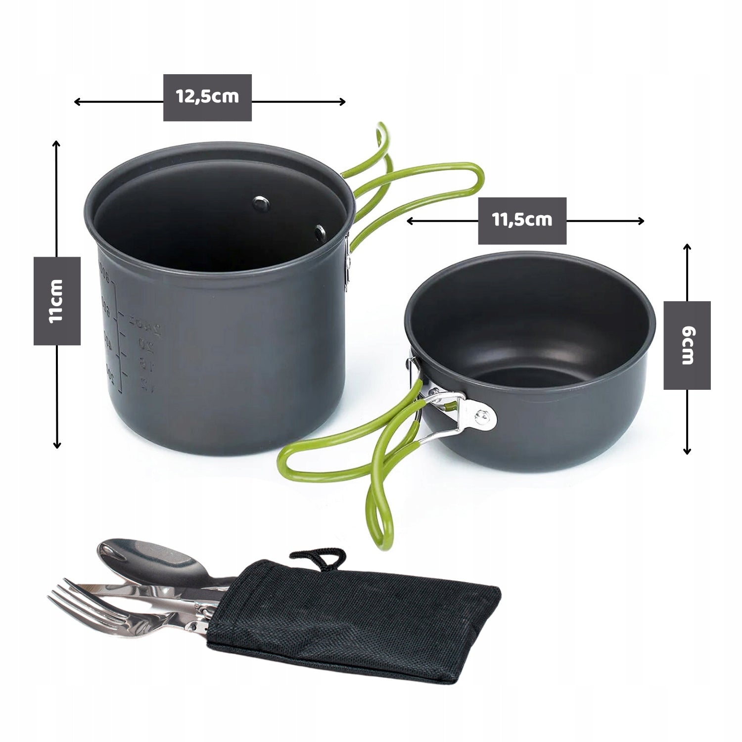 TOURIST DISHES FOLDING CUTLERY POT SET CAMPING SURVIVAL Packaging status original