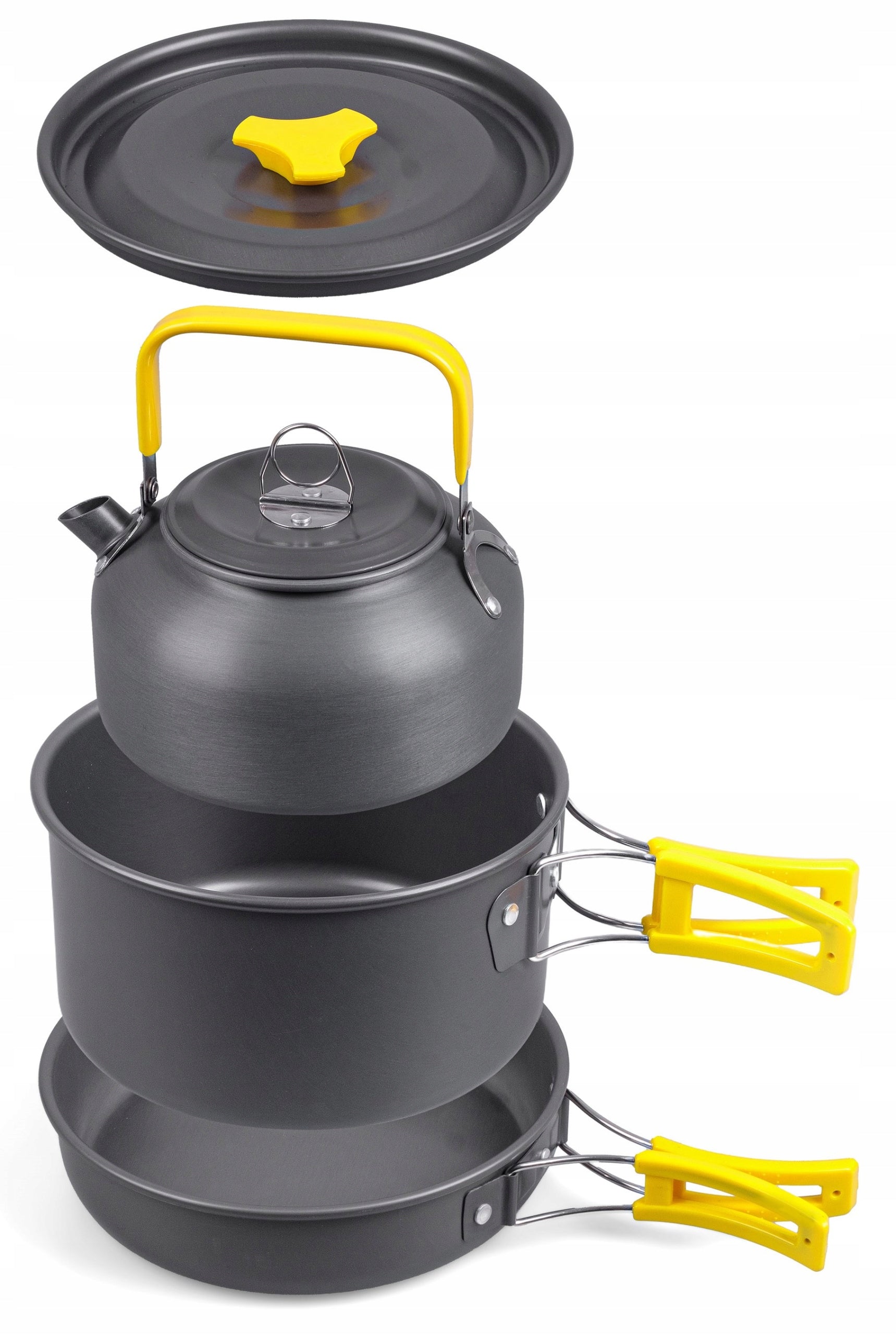 TOURIST DISHES SET CAMPEO POTS CUTLERY KETTLE FOR CAMPING TENT Packaging status original