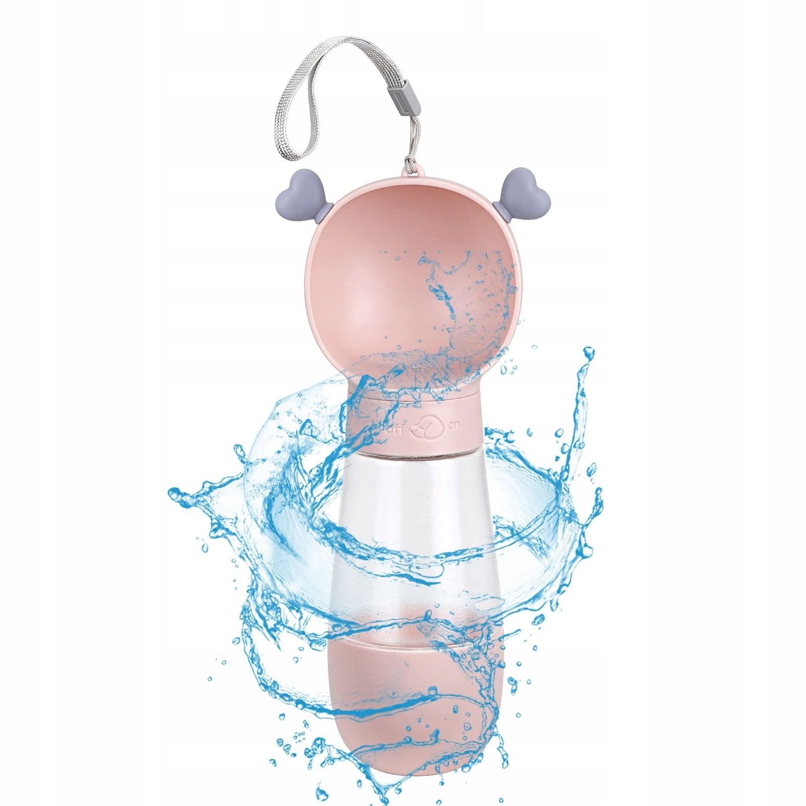 TOURIST DOG AND CAT FOOD AND WATER BOTTLE TRAVEL DRINKER 2IN1 Capacity 0.35 l