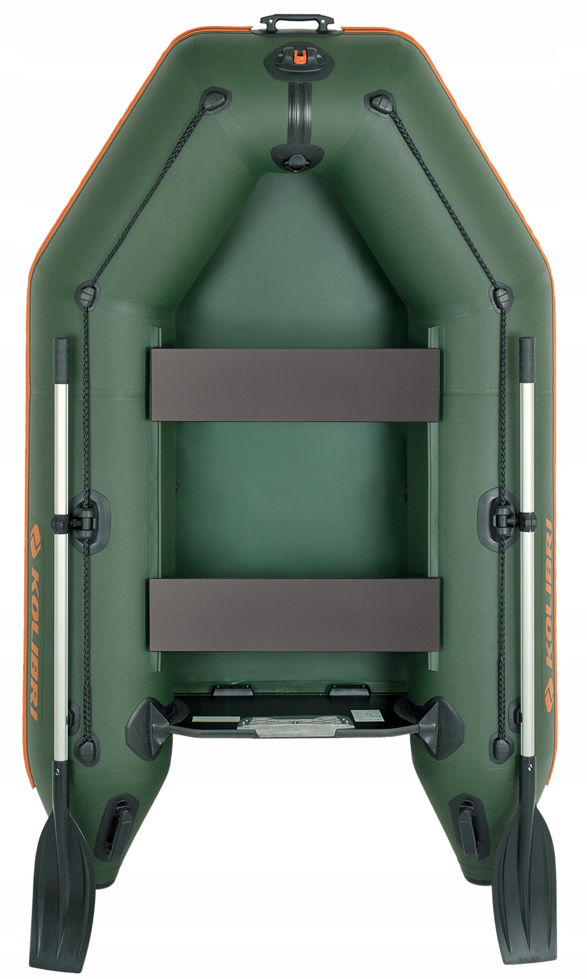 TOURIST FISHING DINGHY KOLIBRI KM-245 GREEN WITH ROLLED FLOOR EAN (GTIN) 5905369800269