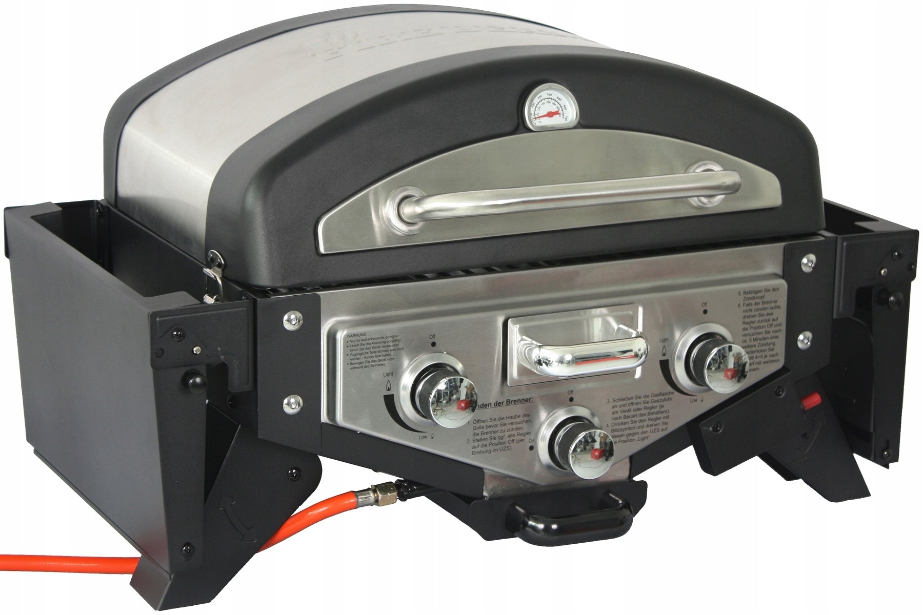 TOURIST GAS GRILL EL FUEGO MEDISON + AROMATIZER 3 BURNERS 2 COLORS ! Packaging status original