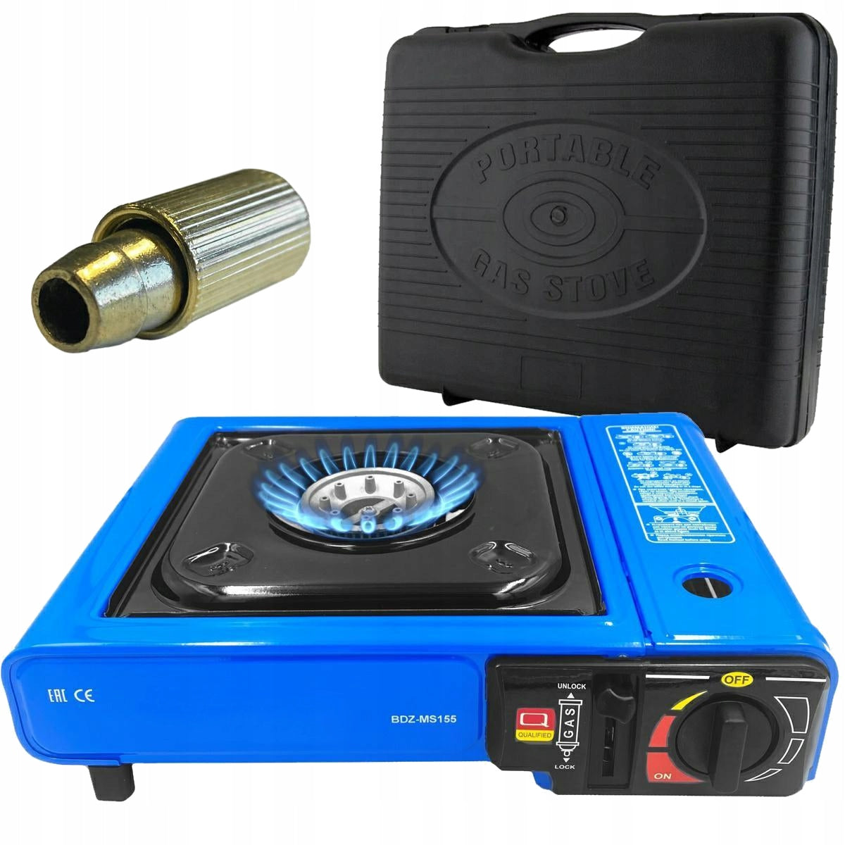 TOURIST GAS STOVE PORTABLE FIELD COOKER WITH REDUCER FOR GRILL CYLINDER