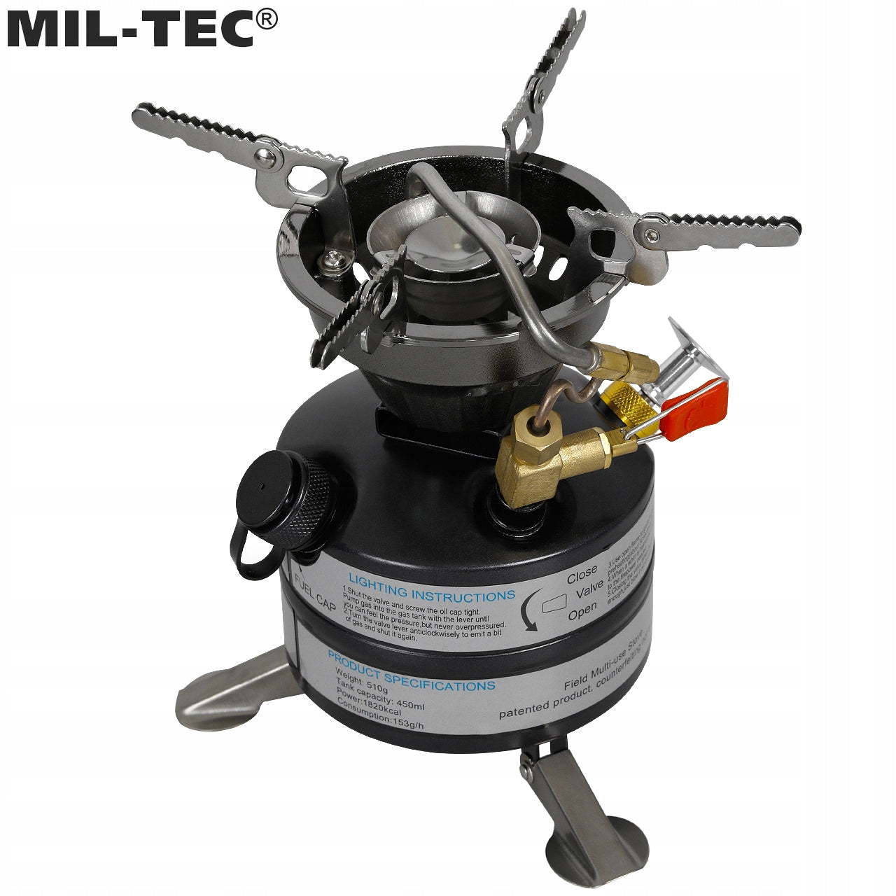TOURIST GASOLINE STOVE US M-95 MIL-TEC Brand Mil-Tec