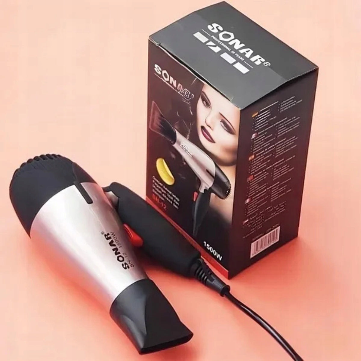 TOURIST HAIR DRYER FOLDABLE HANDY STRONG 1500W Manufacturer code SWS_01