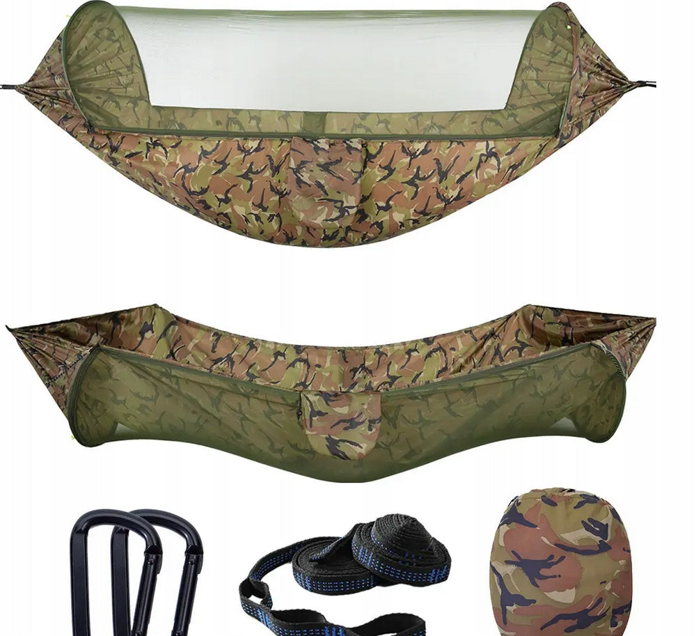 TOURIST HAMMOCK MOSQUITO NET HANGING TENT FOR TREE SURVIVAL 260cm 750g Manufacturer code namiot wiszący/hamak