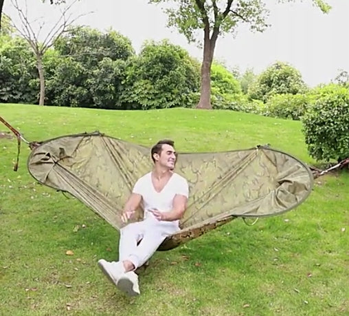 TOURIST HAMMOCK MOSQUITO NET HANGING TENT FOR TREE SURVIVAL 260cm 750g Material width 140 cm