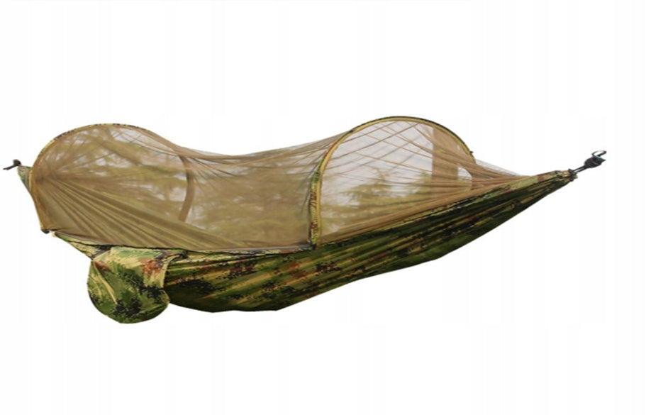TOURIST HAMMOCK MOSQUITO NET HANGING TENT FOR TREE SURVIVAL 260cm 750g Model NAMIOT WISZĄCY Z MOSKITIERĄ