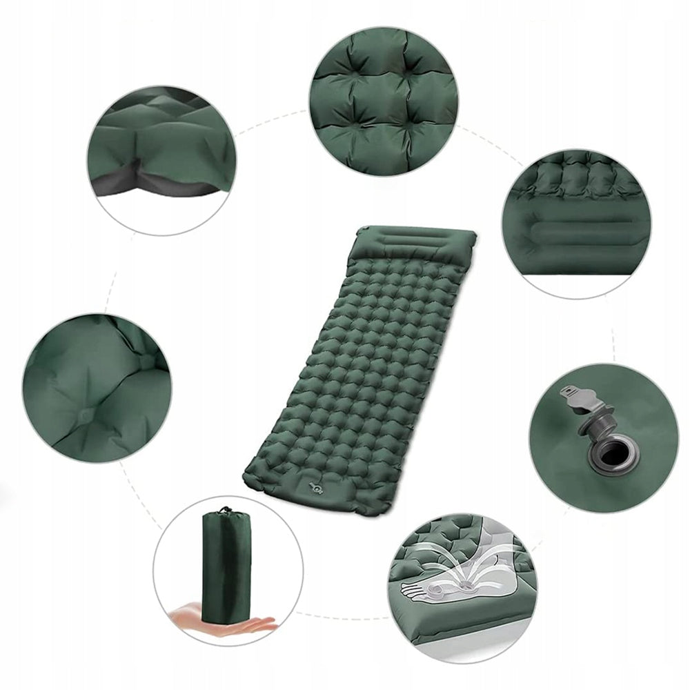TOURIST MAT INFLATABLE MAT PUMPED FOR SLEEPING FOR TENT LIGHT Manufacturer code MATA TURYSTYCZNA DMUCHANA KARIMATA POMPOWANA