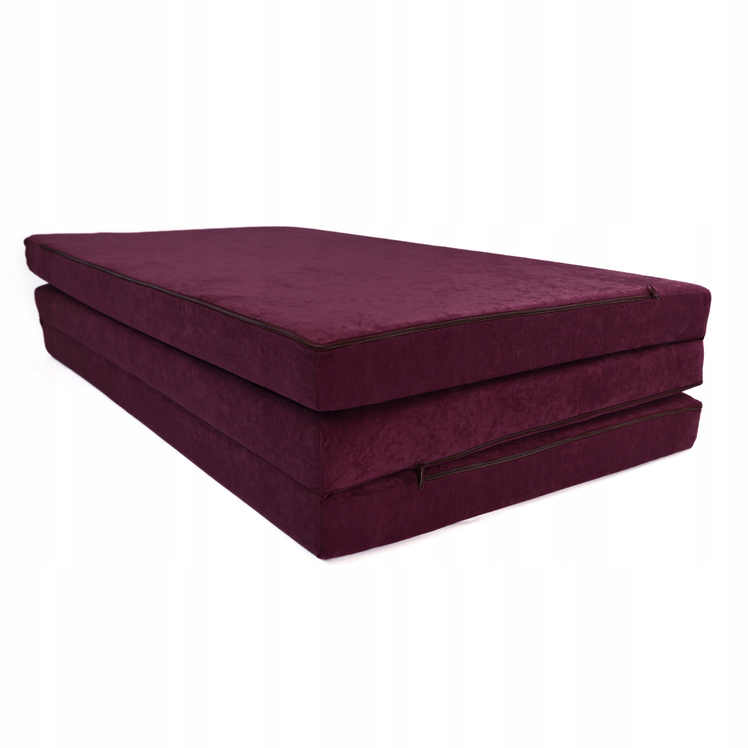 TOURIST MATTRESS FOLDING CAMPING AUTO MOTORHOME HOUSE 195X120X8CM Color purple