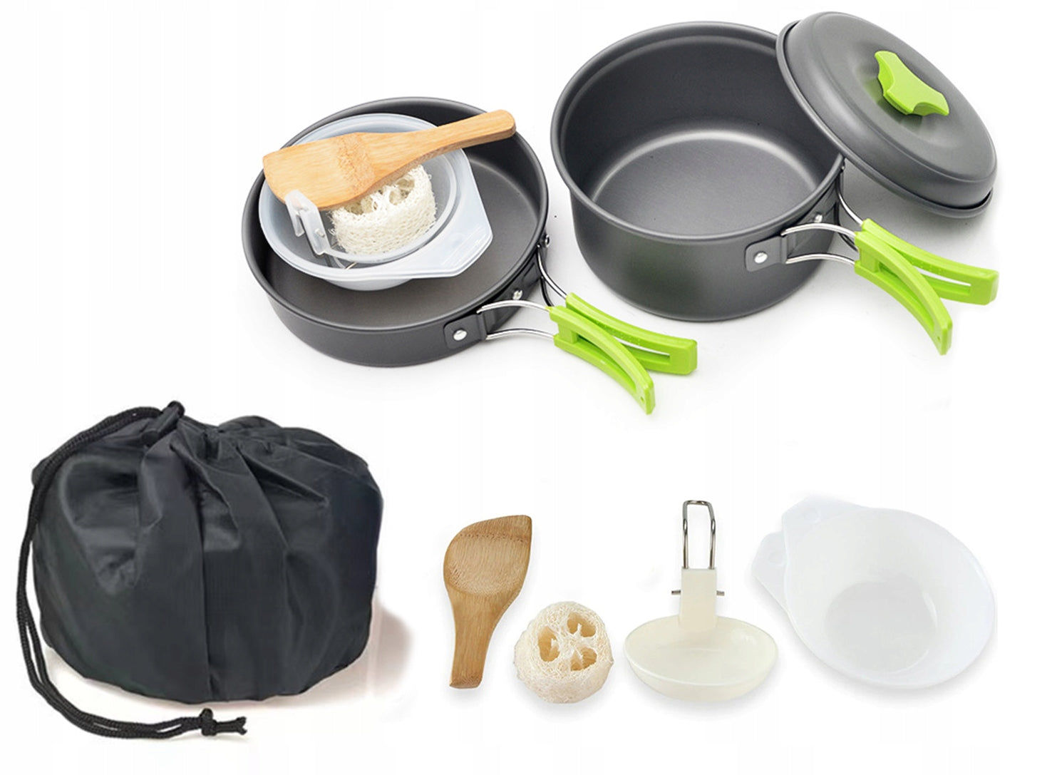 TOURIST POTS SET POT PAN 2xBOWL