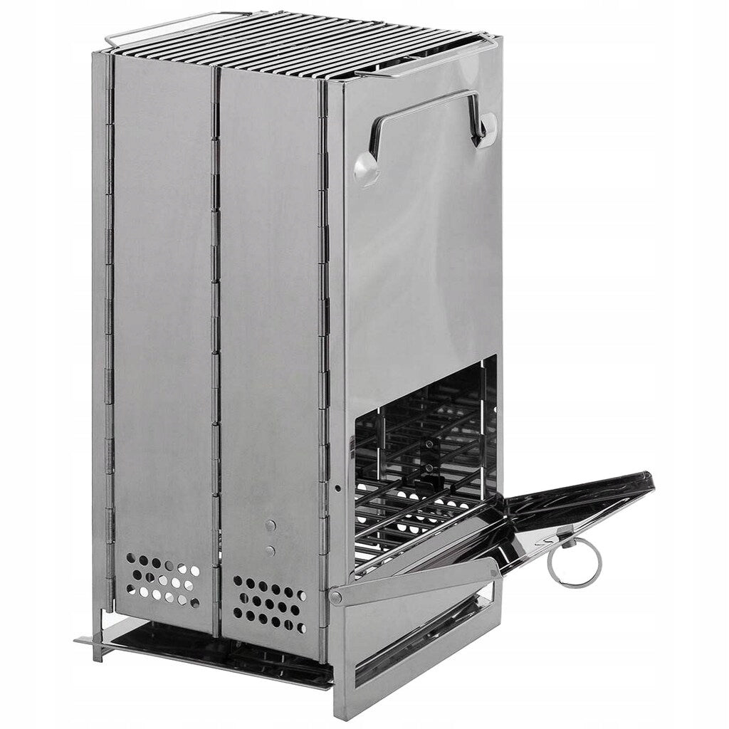 TOURIST ROCKET STOVE WITH GRATE 43x20x20 cm