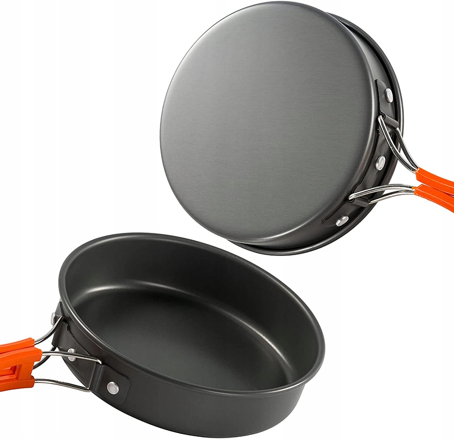 TOURIST SET KETTLE POT PAN CAMPING UTENSILS SET 670g Packaging status original