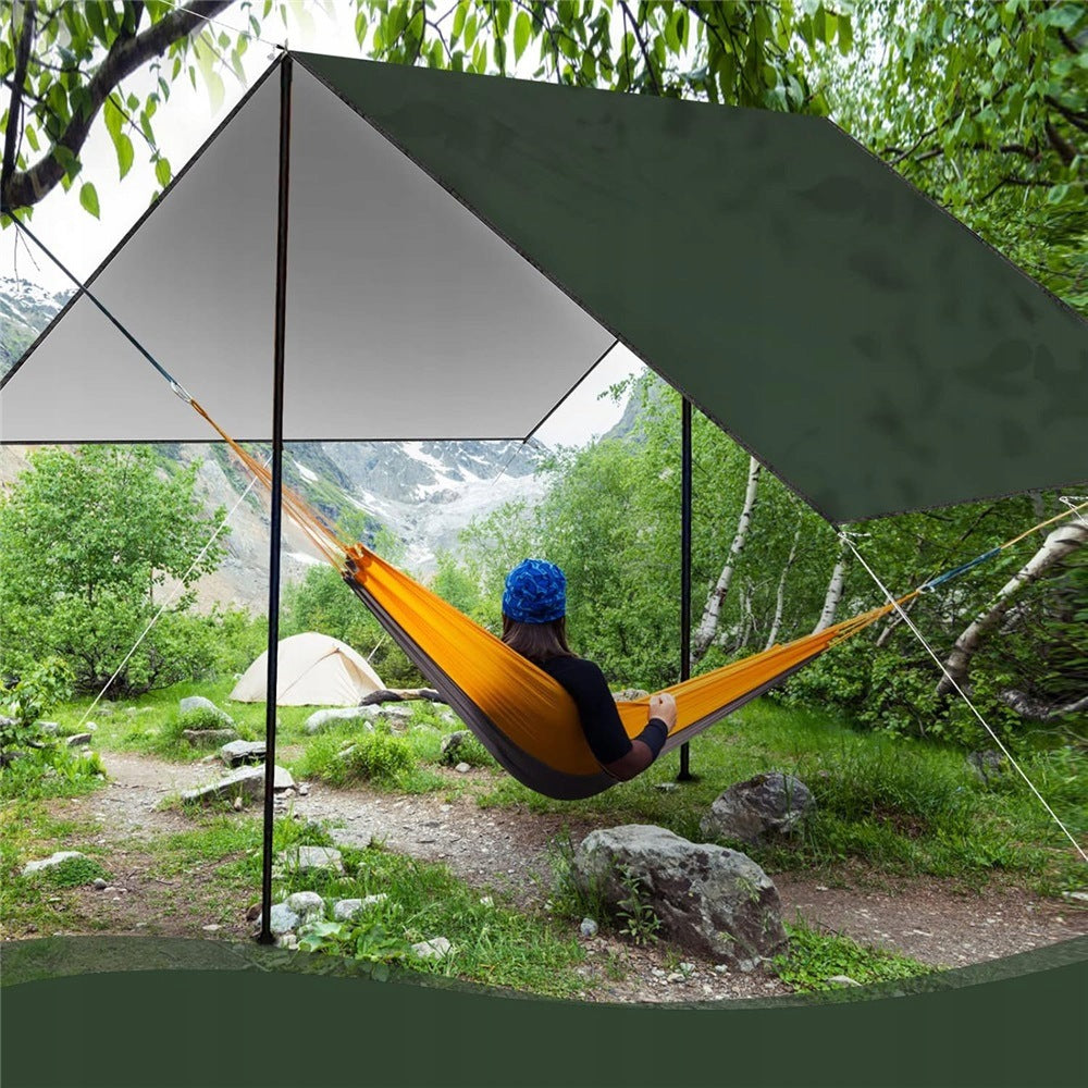 TOURIST TARP GREEN STRENGTH RADIATION PROTECTION 3X3M Brand Bedee