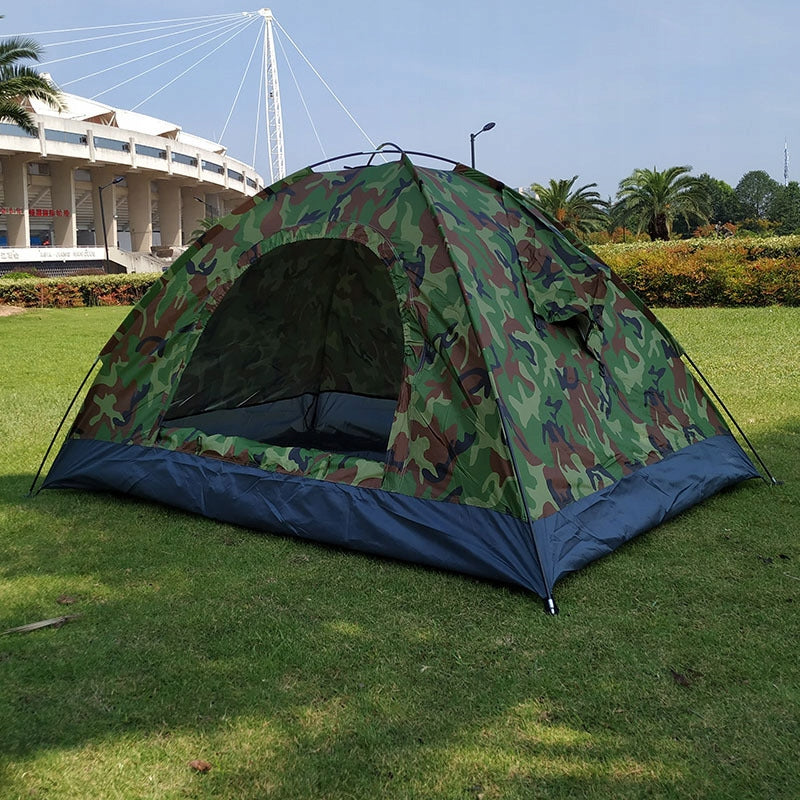 TOURIST TENT 2 PERSON CAMO 200X150X110CM WATERPROOF LARGE CAMPING Manufacturer code NAMIOT W KAMUFLAŻU KEMPINGOWY