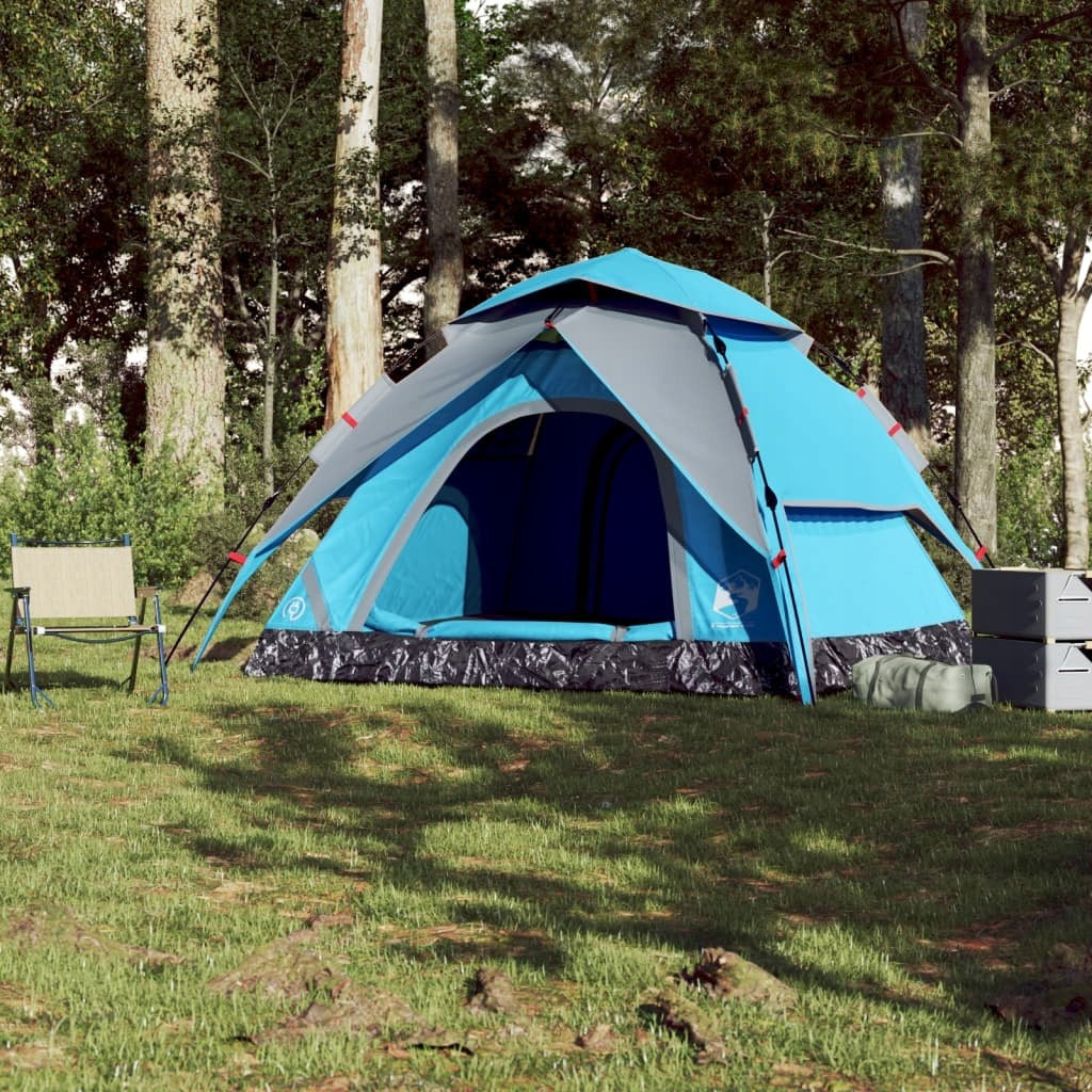 TOURIST TENT 5-PERSON BLUE QUICK UNFOLDING Manufacturer code 4004186