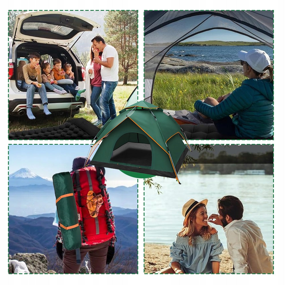 TOURIST TENT CAMPING TENT 4 PERSON WATERPROOF DOUBLE LAYER Manufacturer code zp1048601