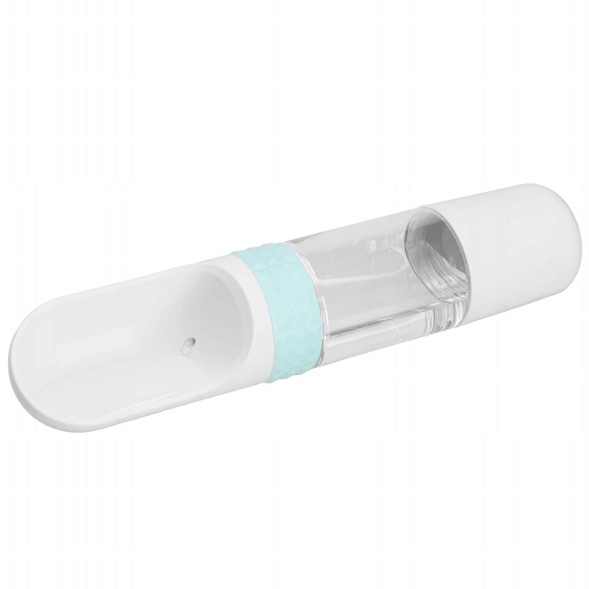 TOURIST WATER BOTTLE AND DOG FOOD TRAVEL DRINKER Color white