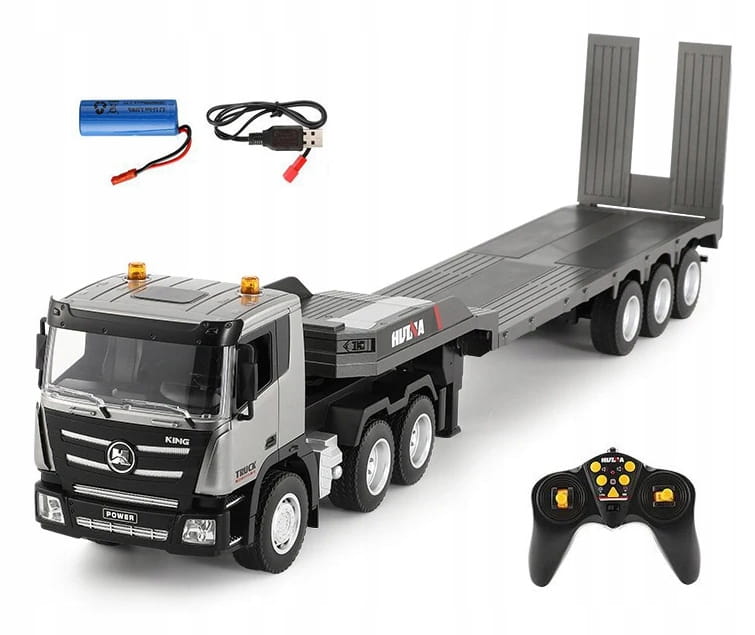 TOW TRUCK REMOTE CONTROLLED TRUCK TIR RC H-TOYS LIGHT SOUND ON REMOTE CONTROL
