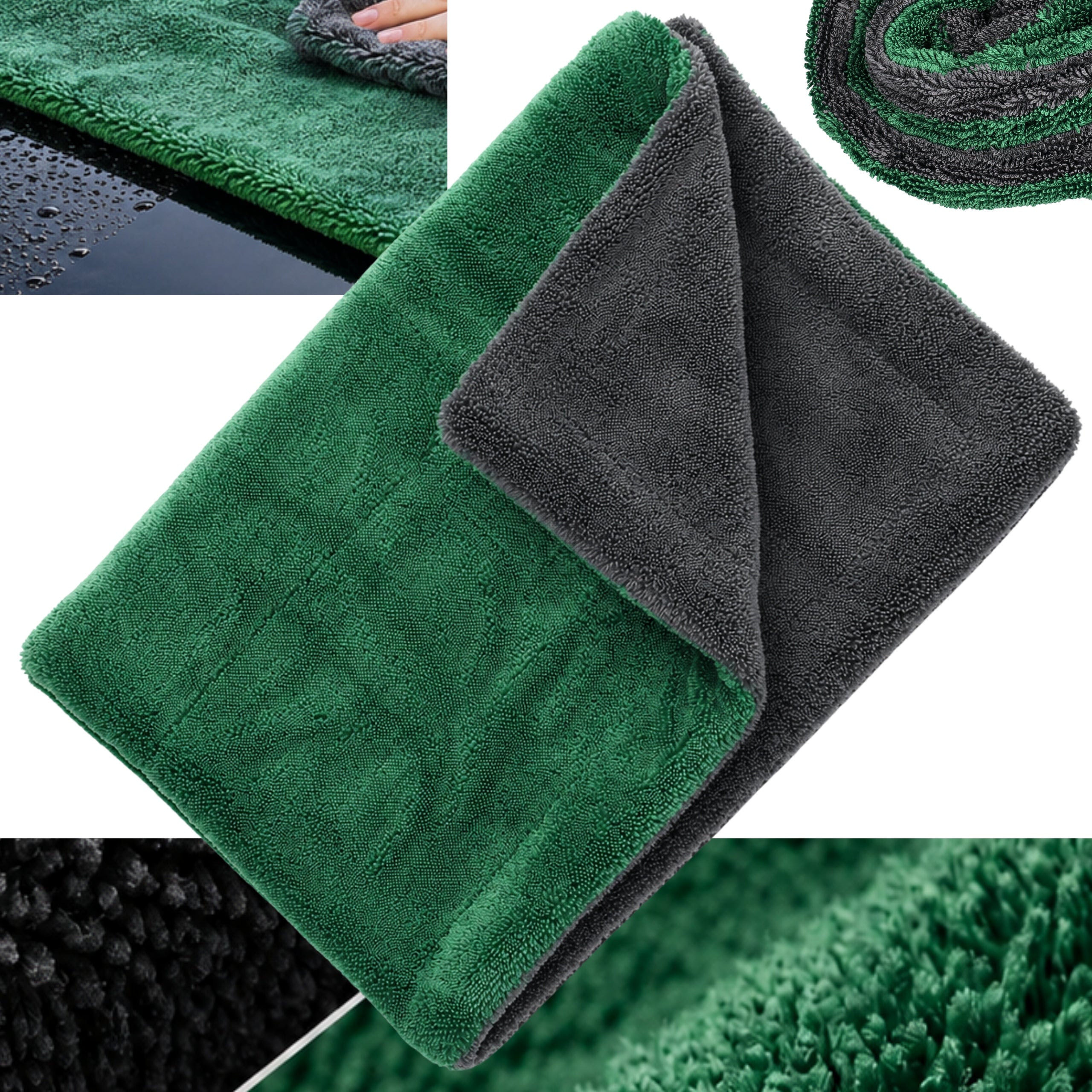 TOWEL FOR DRYING CAR MICROFIBER 1300gsm 60x90 DETAILING THICK