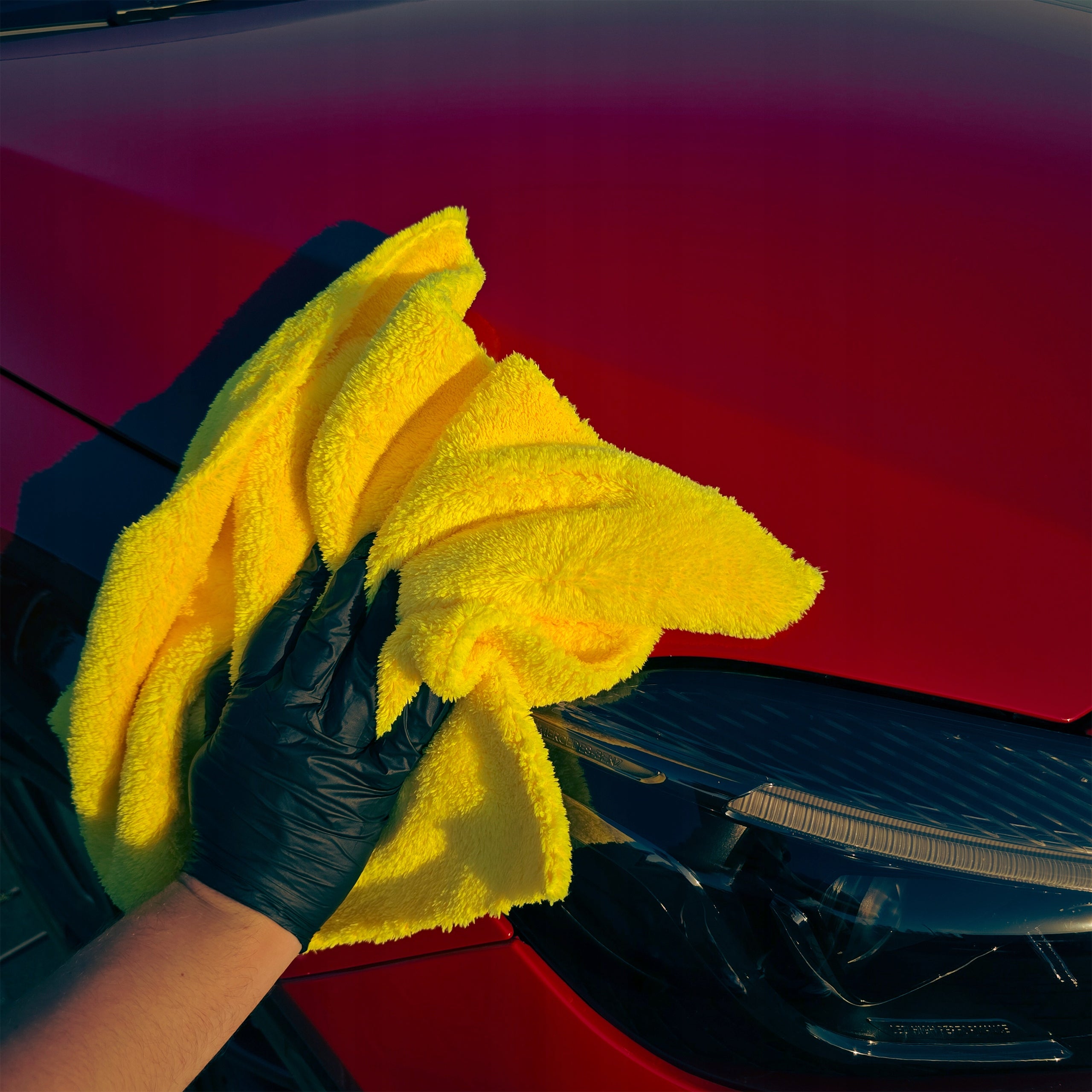 TOWEL Thick Microfiber for Car Wax Varnish Without Scratch 40x40 500G SEAMLESS Manufacturer code MERAK