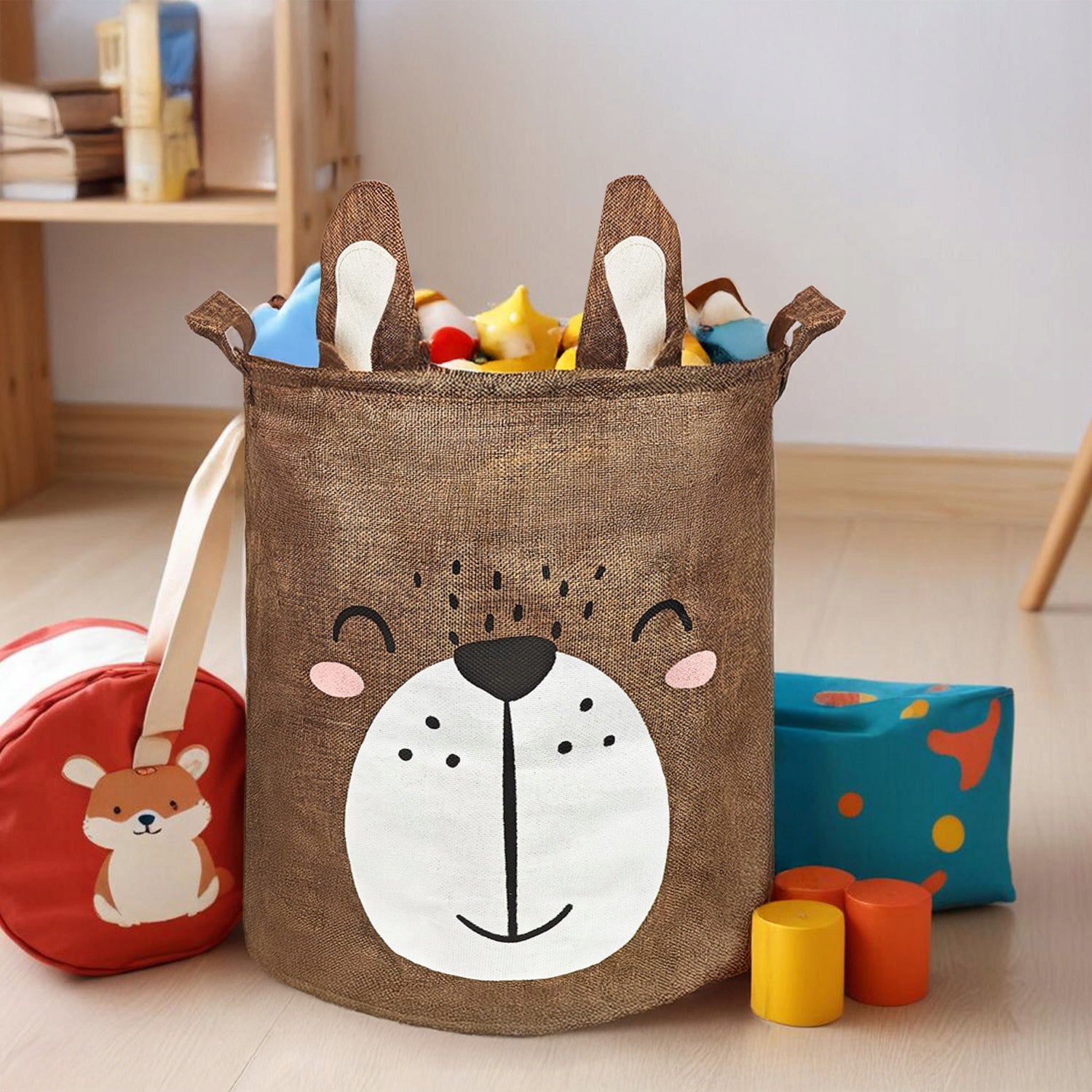 TOY AND LAUNDRY BASKET container organizer clothes bag with drawstring Brand SEVERNO Kids
