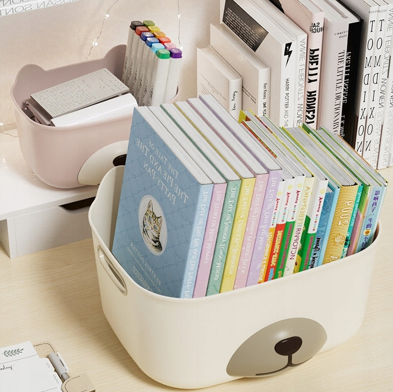 TOY CONTAINER BASKET DIAPER ORGANIZER BOOKS LAUNDRY PINK LARGE Capacity 10 l