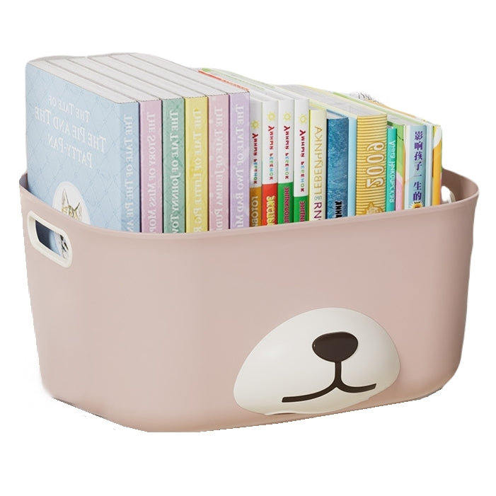 TOY CONTAINER BASKET DIAPER ORGANIZER BOOKS LAUNDRY PINK LARGE