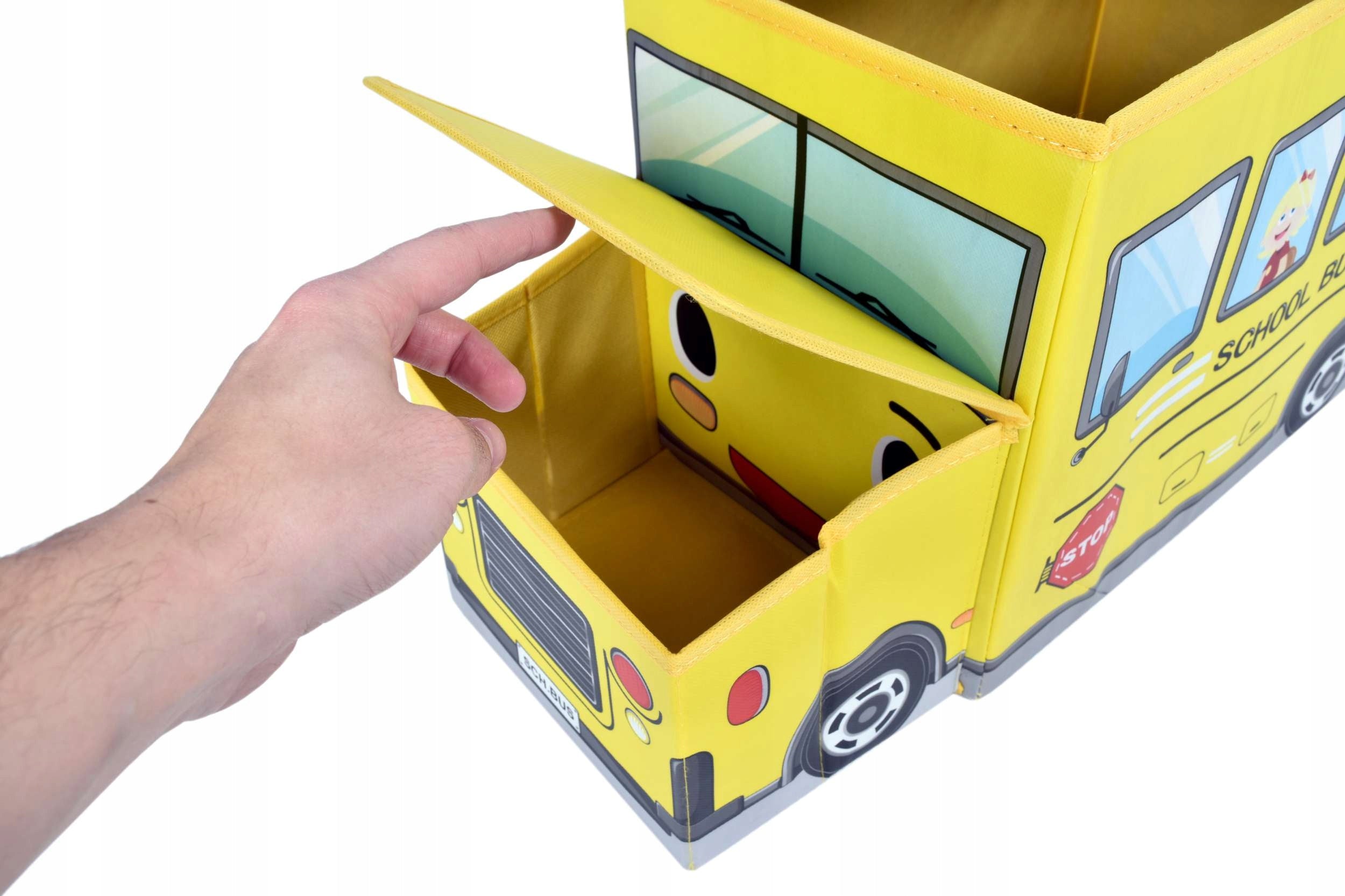 TOY CONTAINER POUF CAR BASKET BUS BOX TRUNK BOX Brand Gockowiak