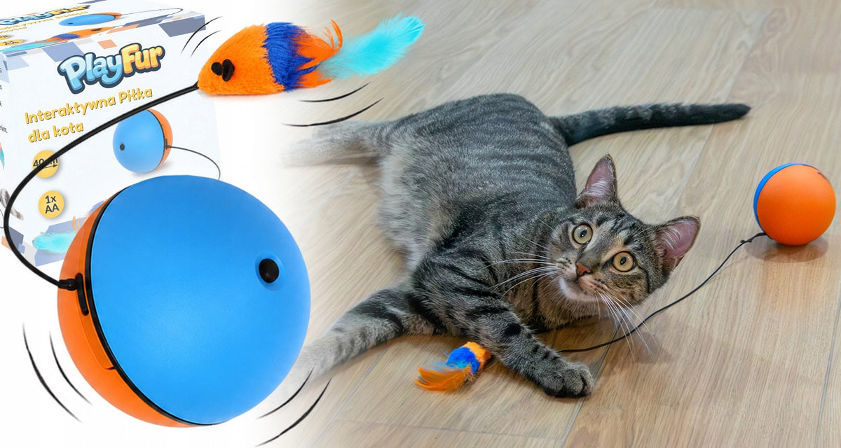 TOY INTERACTIVE DOG CAT BALL ESCAPING MOUSE BALL MOUSE Packaging status original