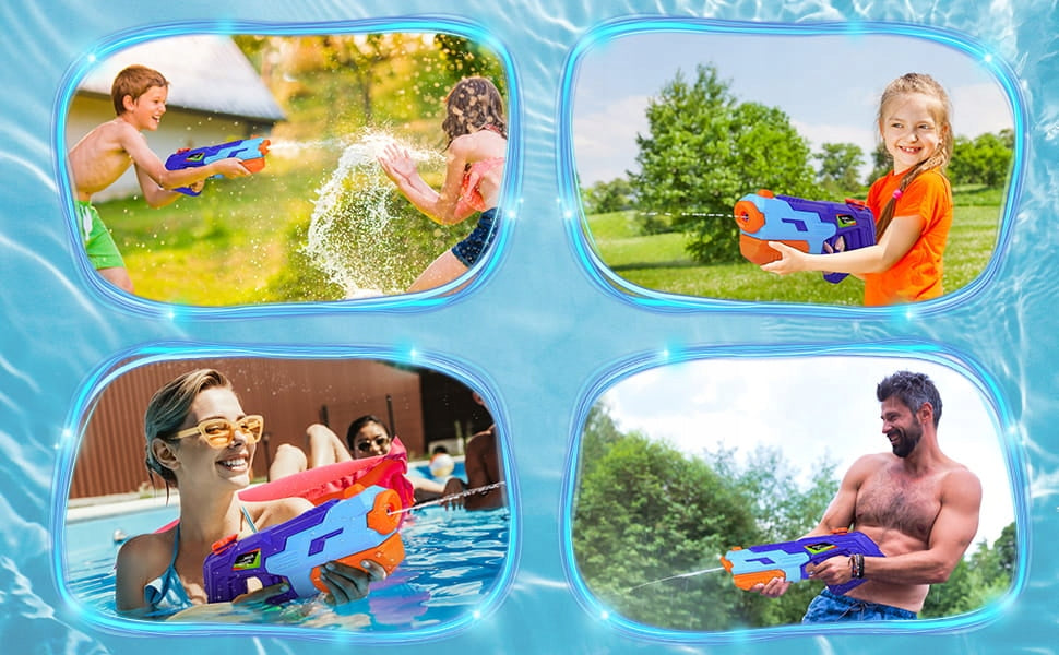 TOY WATER GUN LARGE RANGE UP TO 8m STRONG STREAM Kind water gun